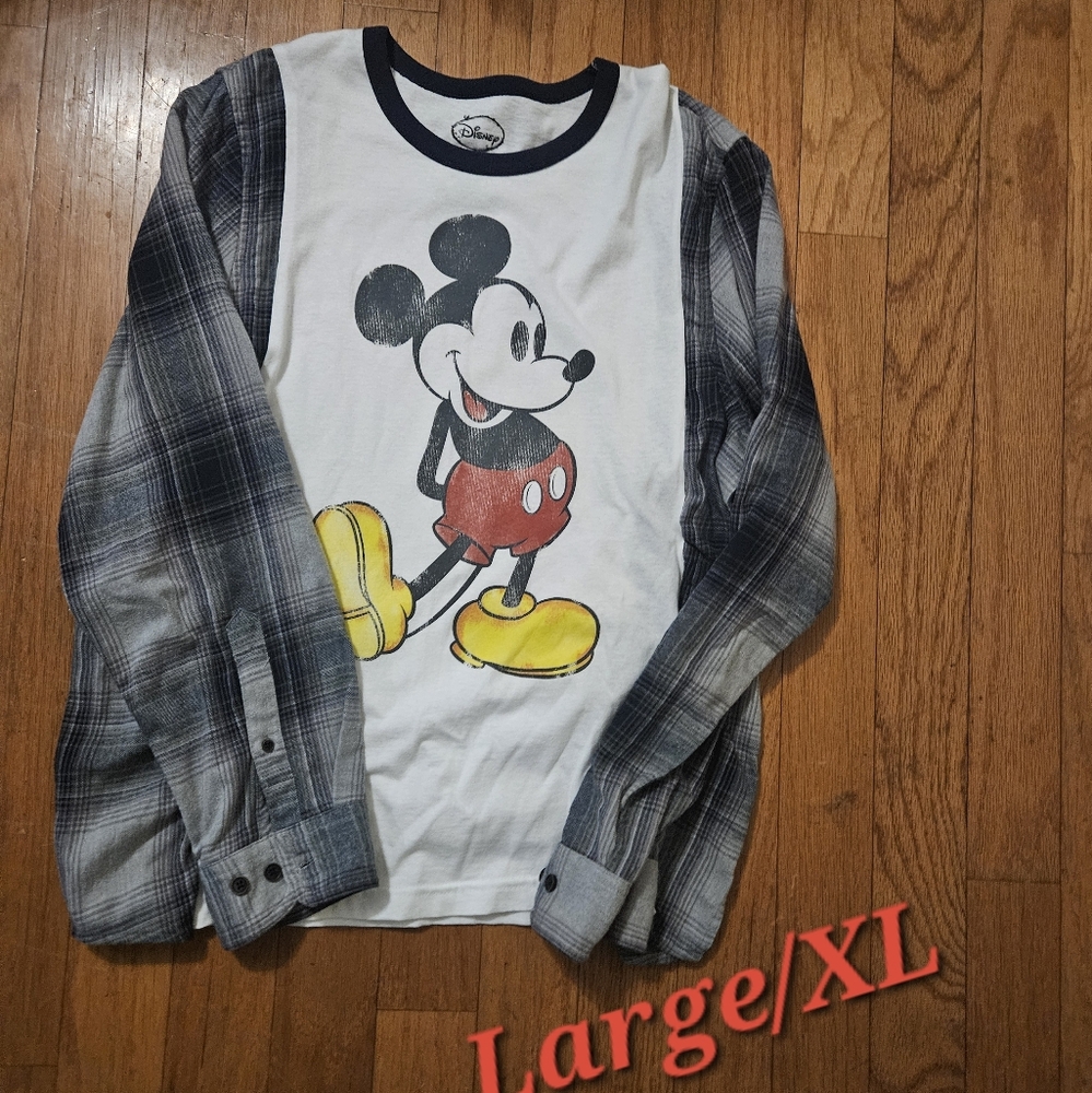 upcycled one of a kind Mickey shirt